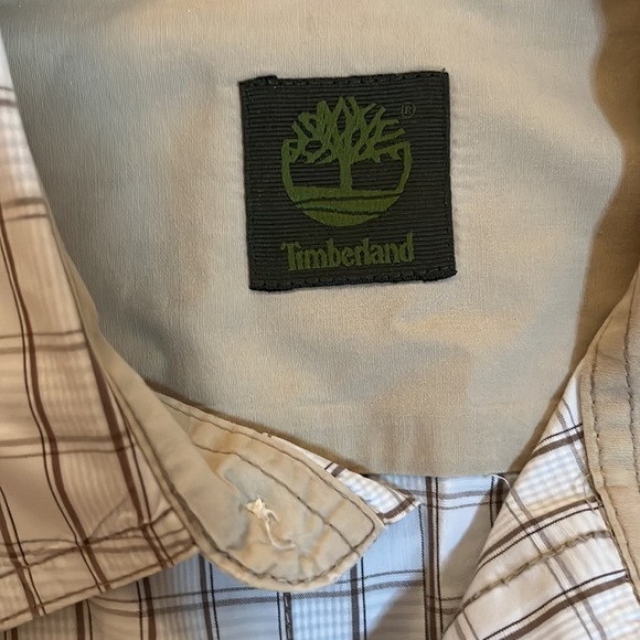 Timberland collared button down long sleeved shirt. size medium - Picture 5 of 6